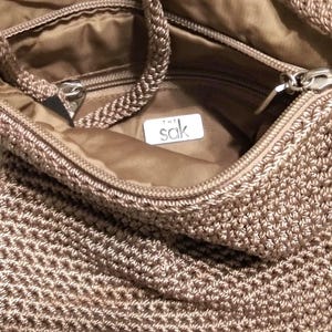 Bolso/cartera de punto cruzado verde oliva Sak
