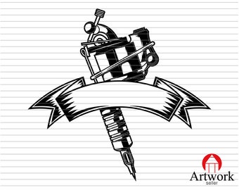 Download Tattoo Machine Svg Etsy