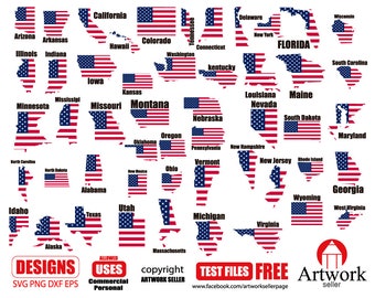 state flags etsy