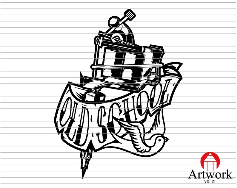 Download Tattoo Machine Svg Tattoo Old School Machine Tattoo Gun Ink Clipart Cricut Silhouette Cut File Svg Png Dxf Eps Craft Supplies Tools Paper Party Kids Delage Com Br