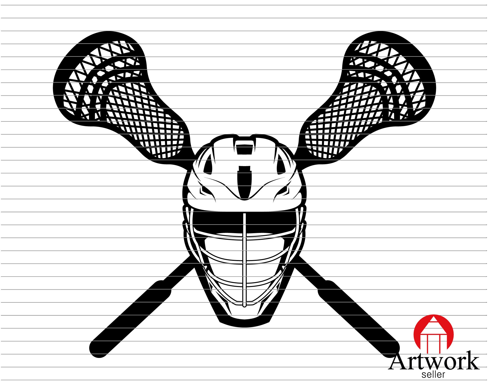 Lacrosse Crossed Sticks Helmet Svg Sport Lacrosse Monogram Etsy UK