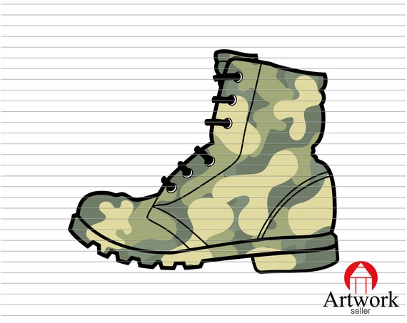 Botas militares Camouflage veteranos marines navy veterinarios | Etsy España