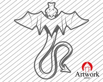 dragon svg, tribal dragon svg, dragon silhouette, clipart, cartoon dragon, cute dragon, decal, stencil, vinyl, eps, dxf, png, cut file