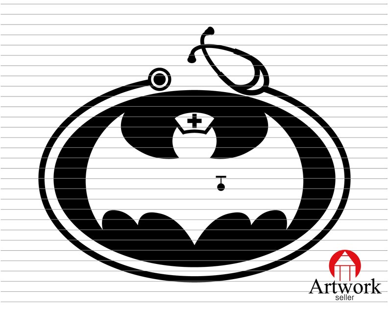 Download NURSE SVG bat nurse batman nursing Clipart Vector Cricut ...