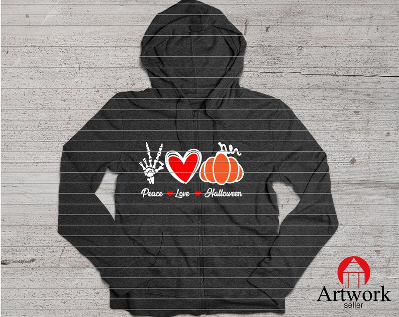 eps PEACE LOVE HALLOWEEN fall love halloween svg peace love cut file peace svg love svg skeleton autumn Clipart Cut Cutting dxf cut png