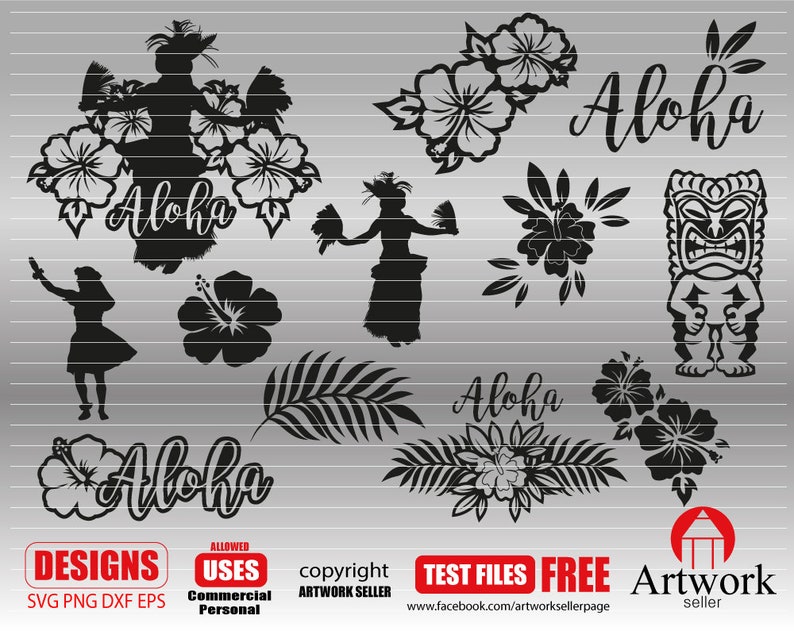 Download Hawaiian Luau SVG Bundle and clipart Luau svg Hawaiian svg ...