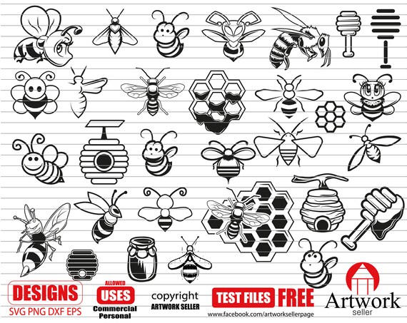 Download Bee Svg Bee Svg Bee Clipart Insect Svg Bee Insect Bee Etsy