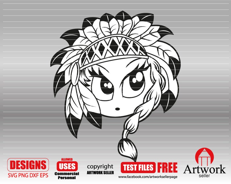 Download Indian Svg Indian Face Svg Cricut Files Indian Girl Svg Headdress Svg Silhouette Cut File Indian Clipart Native American Craft Supplies Tools Papercraft