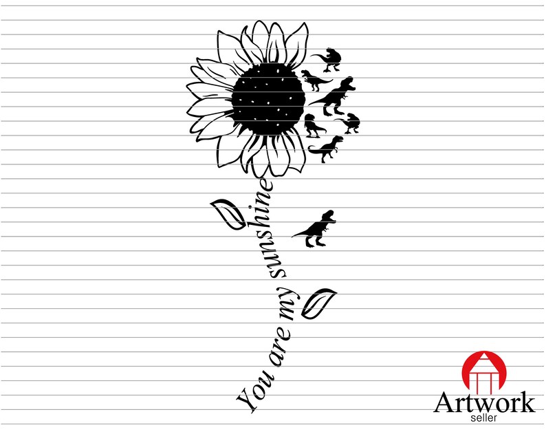 Free Free 225 Sunflower Dinosaur Svg SVG PNG EPS DXF File