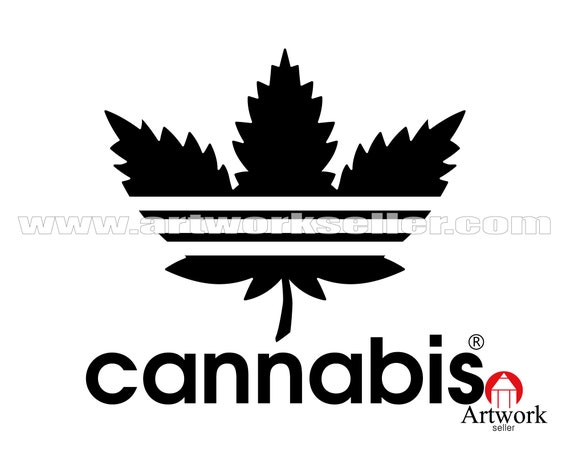 MARIJUANA SVG leaf drug marijuana adidas weed cannabis svg | Etsy
