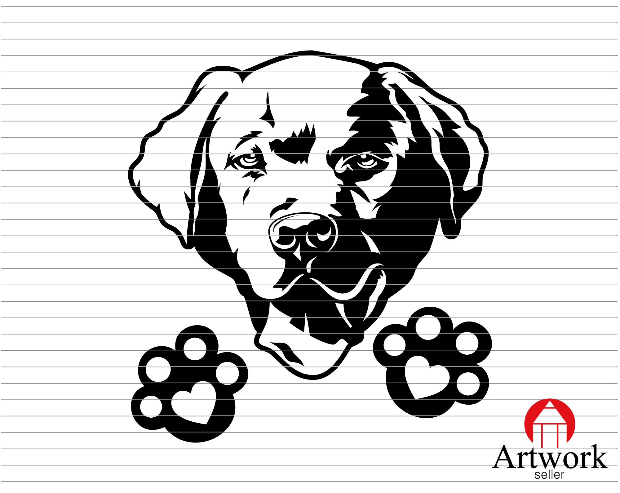 LABRADOR RETRIEVER SVG Labrador Head Dog Peeking Labrador | Etsy