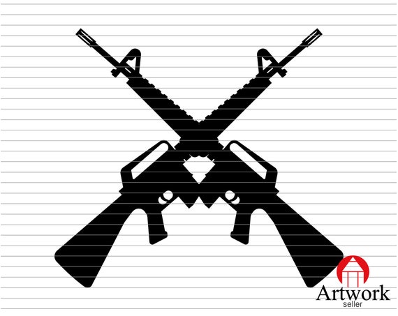 Download Military Gun Svg Crossed Gun Army Marines Crossed Gun Svg File Etsy