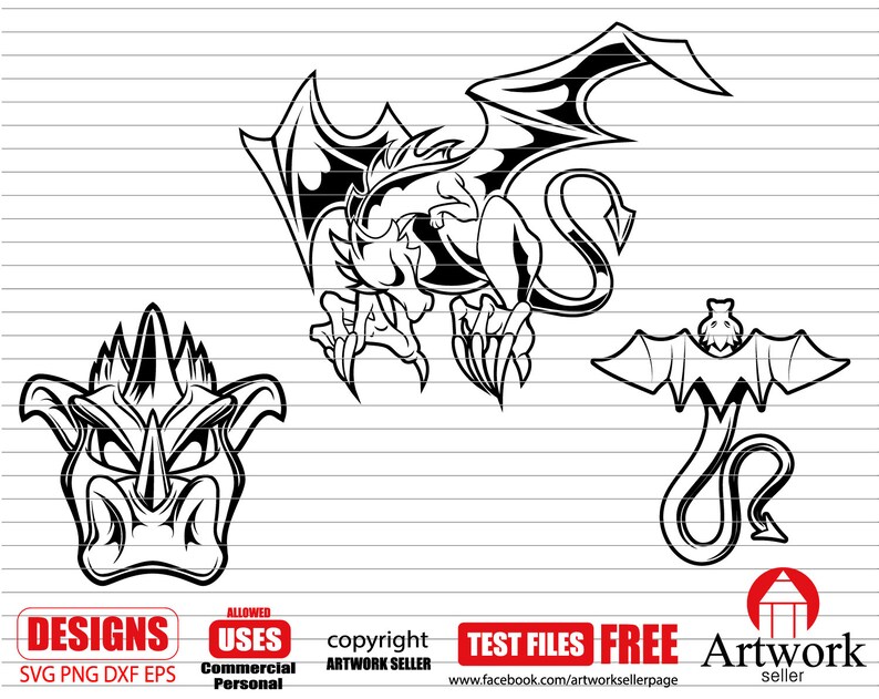 Download Eps Stencil Cut File Tribal Dragon Svg Dragon Silhouette Clipart Dxf Cartoon Dragon Cute Dragon Dragon Svg Decal Png Vinyl Visual Arts Craft Supplies Tools