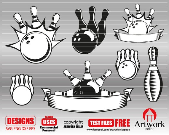 Bowling Svg Bowling Pin Svg Bowler Svg Clipart Decal Etsy