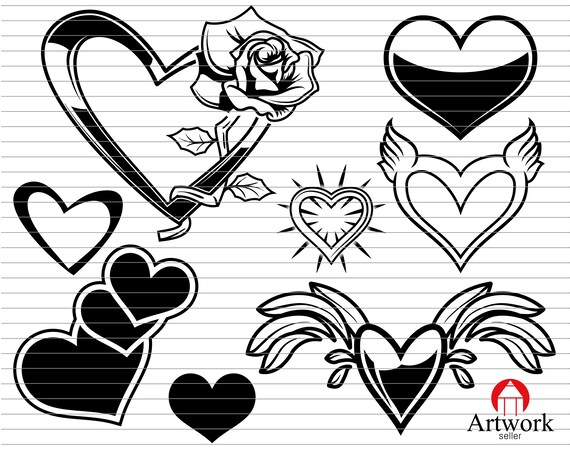 Download Hearts Svg Heart Svg Love Svg Valentine Svg Cupid Svg Etsy