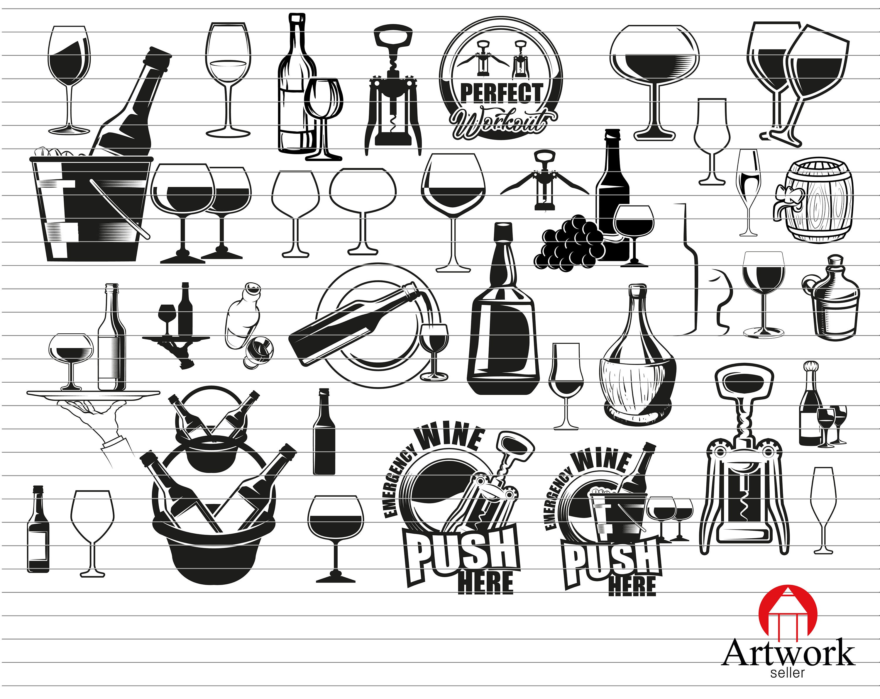 WINE SVG Wine Glass Svg Wine Glass Drink Svg Wine Clipart  Etsy