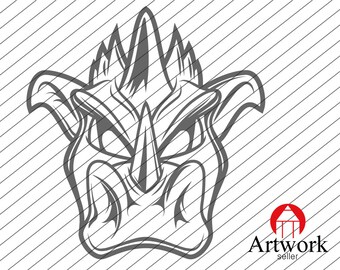 dragon svg, tribal dragon svg, dragon silhouette, clipart, cartoon dragon, cute dragon, decal, stencil, vinyl, eps, dxf, png, cut file