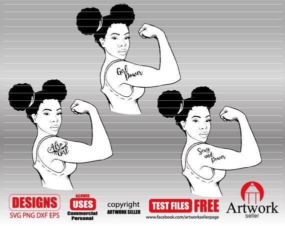 Download Free Girl Power Svg 3 Afro Woman Svg Curly Hair Svg Black Magic Etsy SVG Cut Files