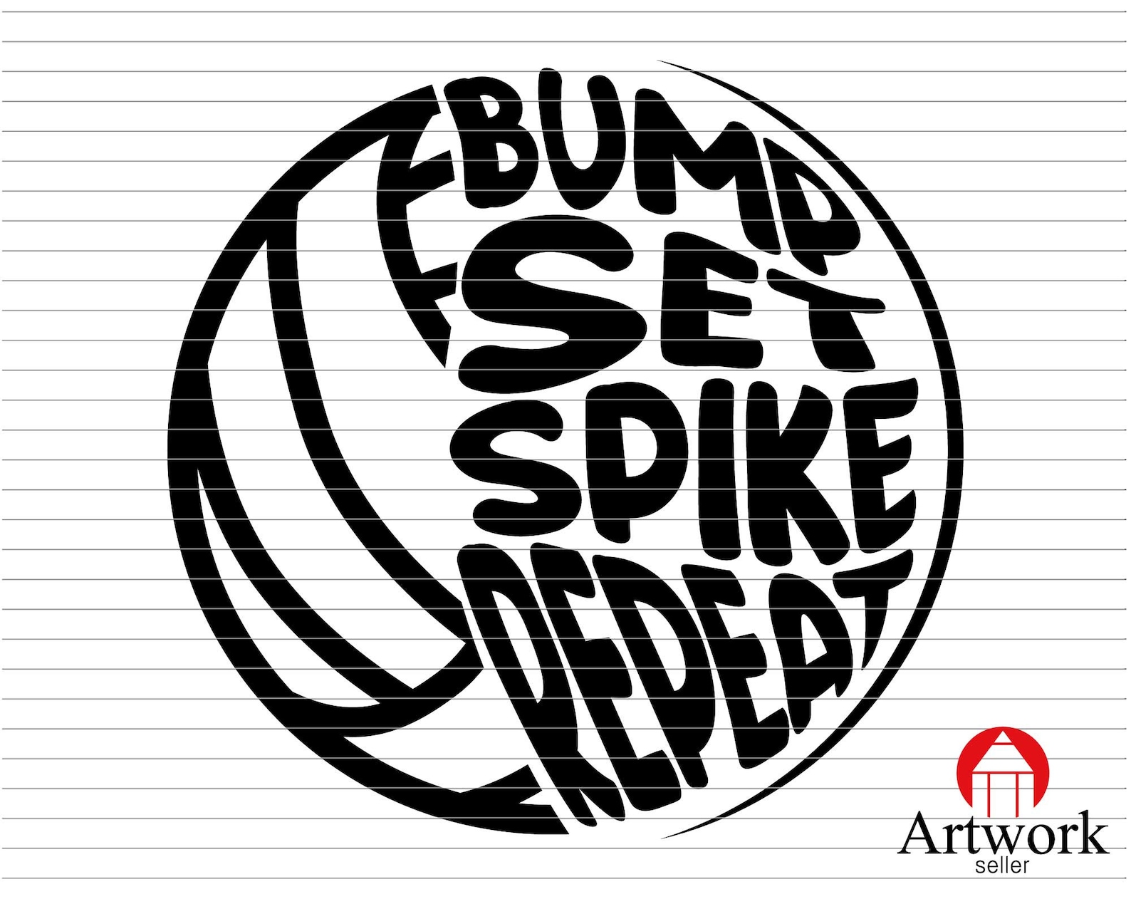 VOLLEYBALL SVG bump set spike repeat volley volleyball mom Etsy