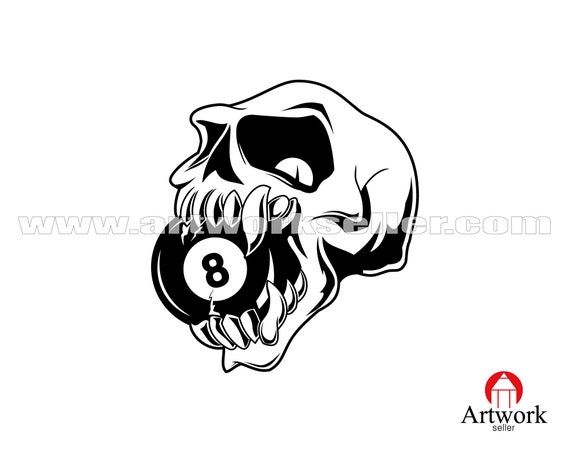 BILLIARD SVG Pool Svg Biliard Skull Svg Pool Game Skull Logo - Etsy