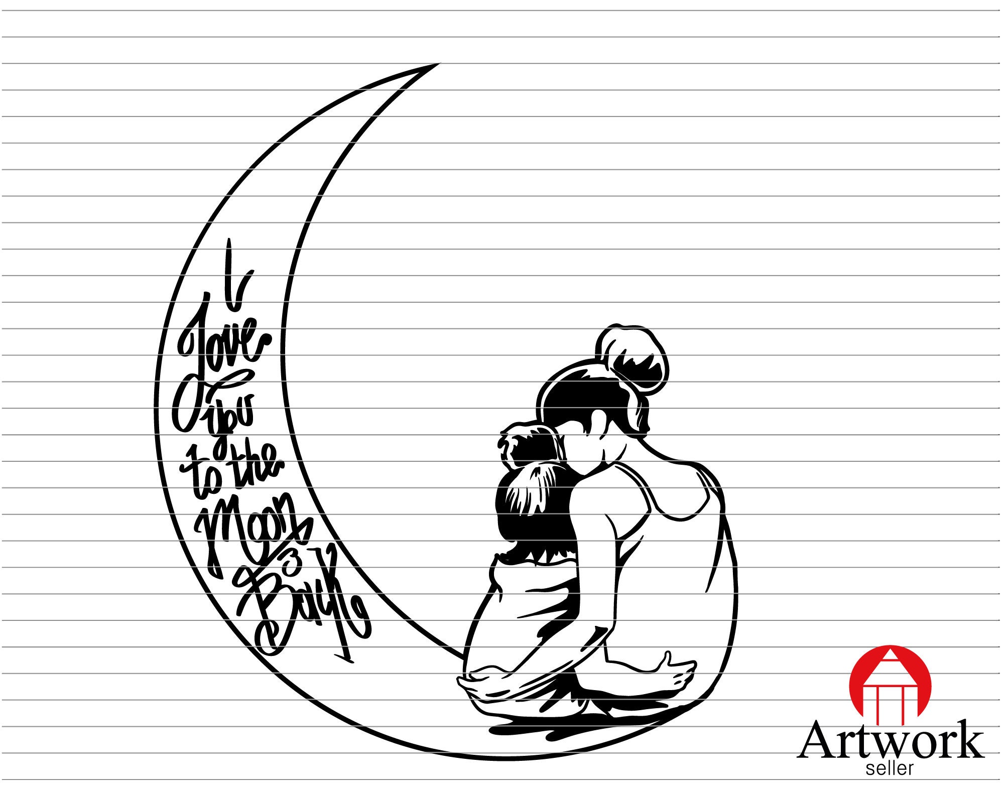 Free Free 84 Cricut Love You To The Moon And Back Svg Free SVG PNG EPS DXF File