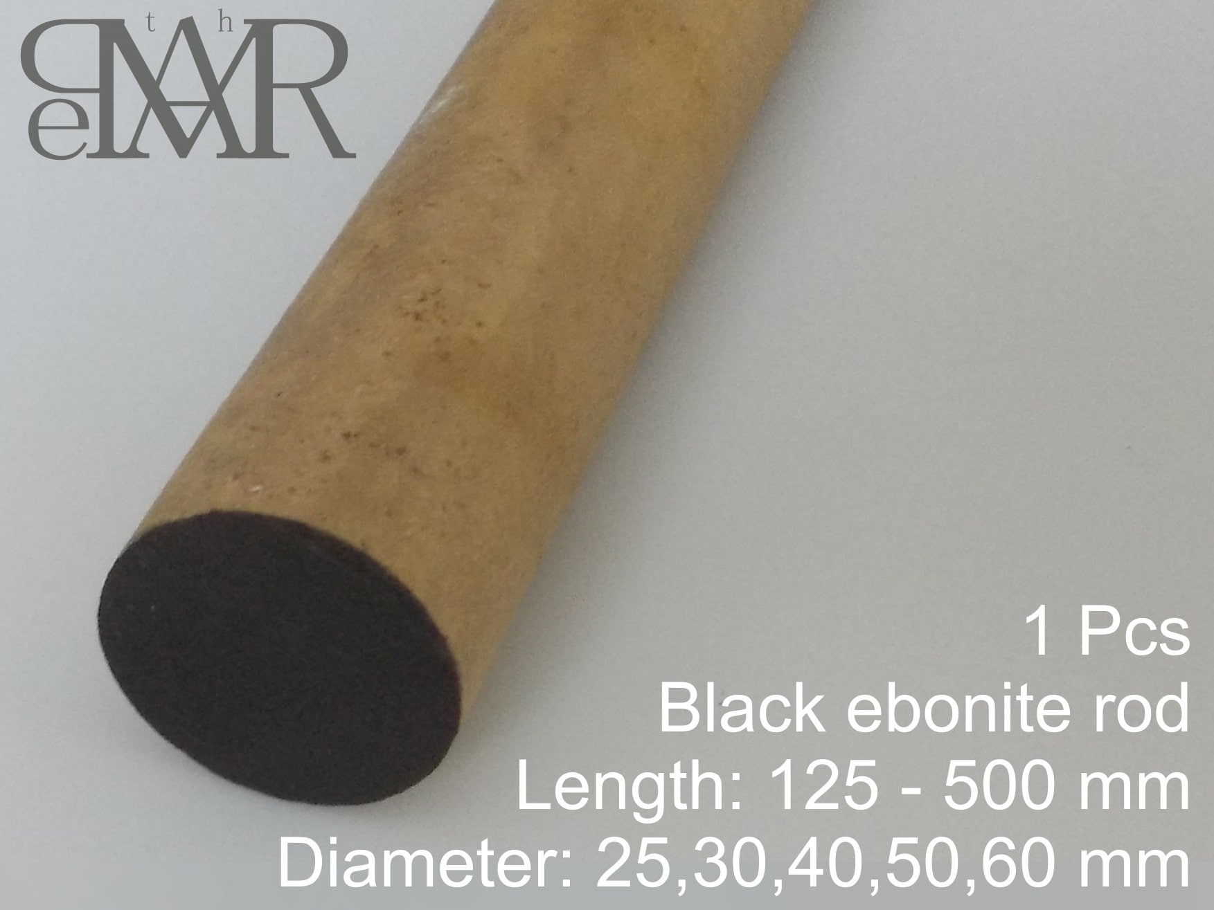 Ebonite rods Hard rubber black 1 Rod lot 25304050 mm dia Etsy