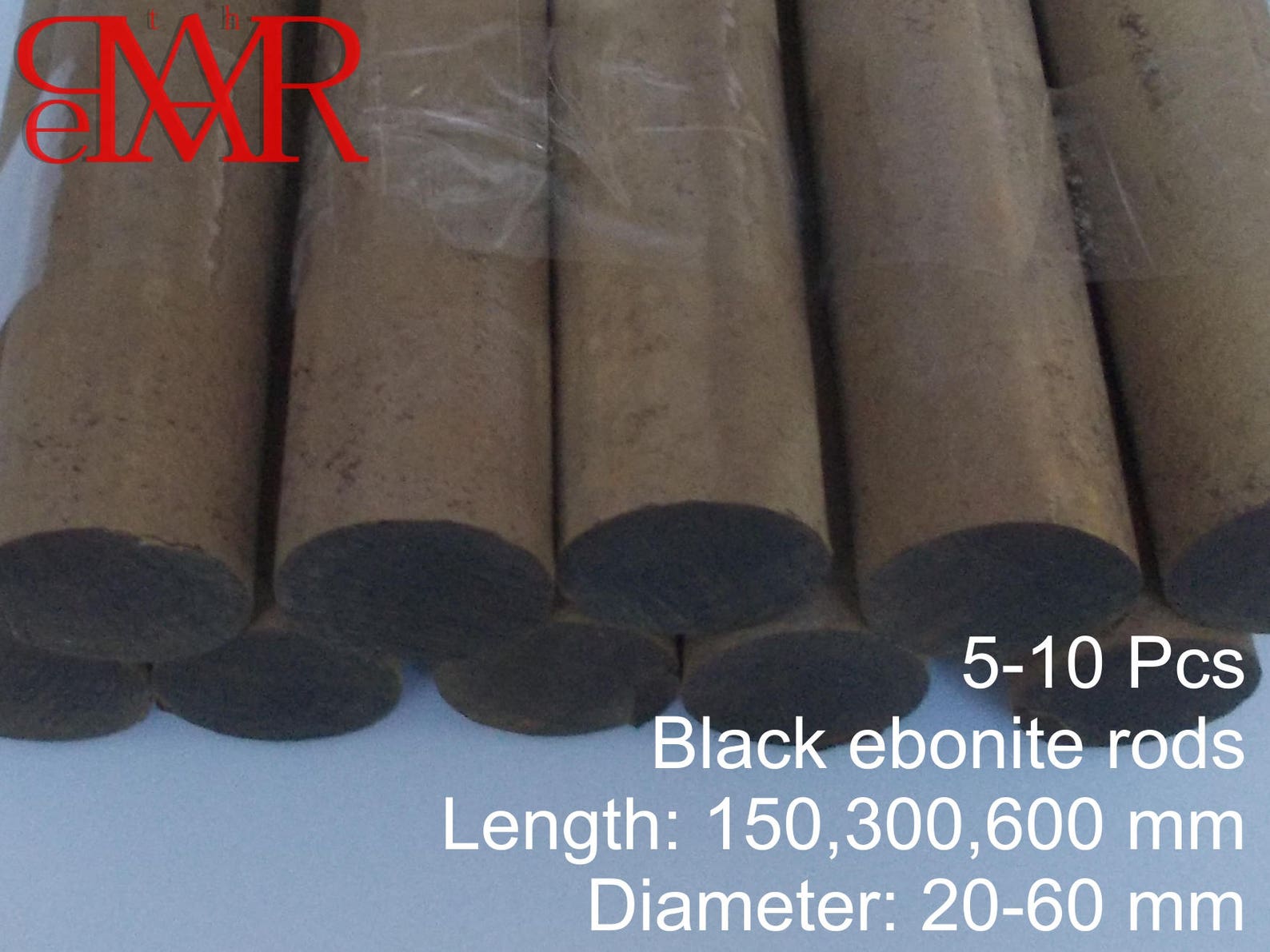 Ebonite rods Hard rubber black 510 rods lot 2060 mm dia Etsy