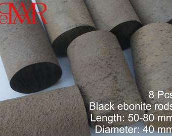 Plate offcuts block plastic constructive 8 Rods 40 mm dia Ebonite Hard Rubber 