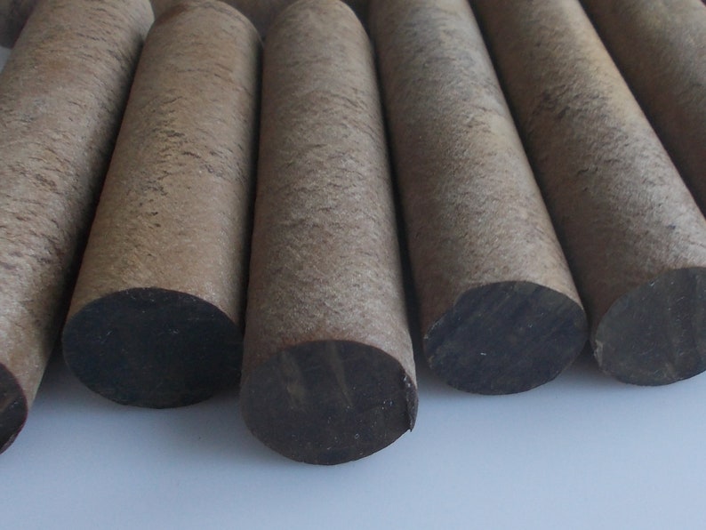 Ebonite Rods Hard Rubber dark brown black 8 Rods 22 mm dia | Etsy