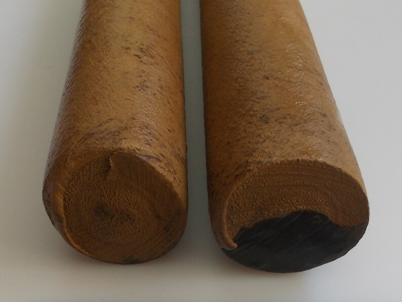 Ebonite Rods Hard Rubber dark brown black 4 Rods 40 mm dia Etsy