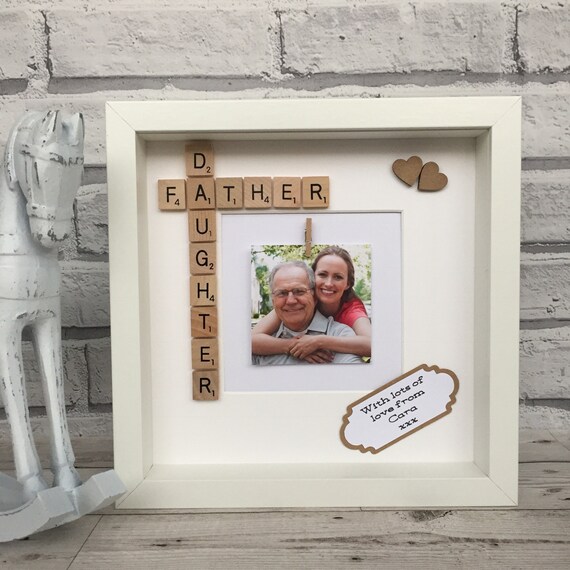 Father And Daughter Scrabble Frame Image 0