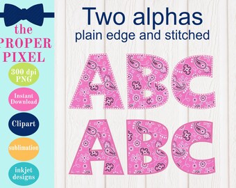 fabric alphabet letters etsy