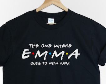 the one where Emma goes to New York shirt unisex friends holiday