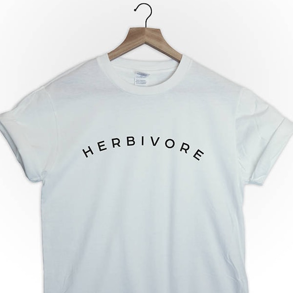 HERBIVORE tshirt shirt tee top végétarien végétalien graphique tumblr ambiance végétalienne drôle