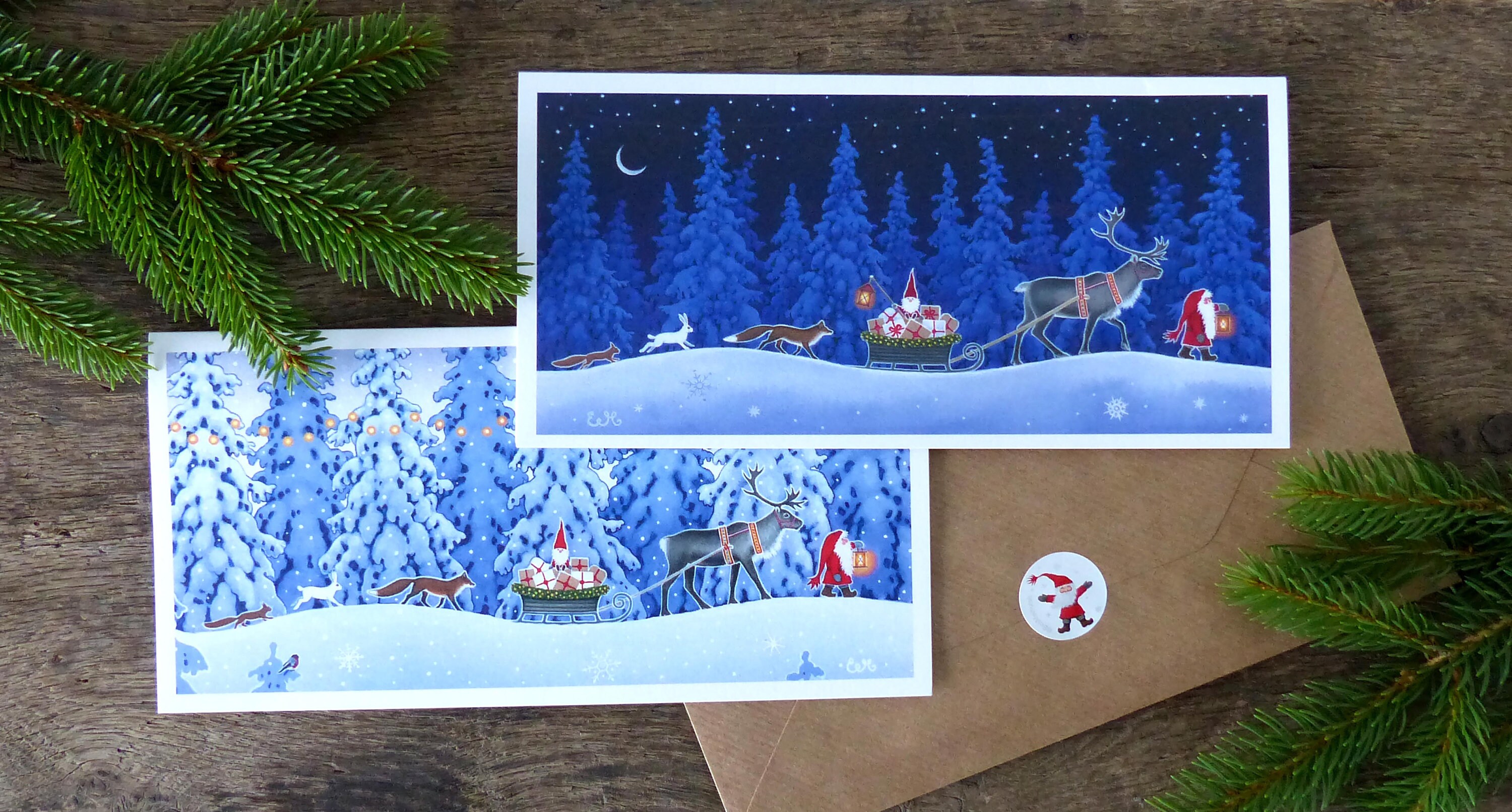 NEW 6/PK Scandinavian Christmas cards ‘Christmas | Etsy