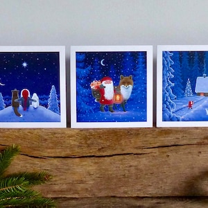 Scandinavian Christmas cards by Eva Melhuish - 5 pack with five designs