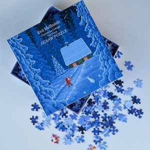 Scandinavian Christmas Jigsaw Puzzle 750 pieces by Eva Melhuish - 'Christmas Cottage'