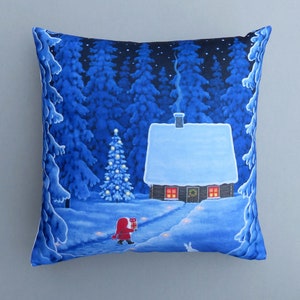 Scandinavian Cushion Cover - Christmas design by Eva Melhuish- Double sided