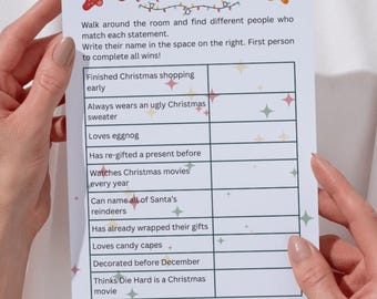 Hitta någon som - Julutgåva | Julspel, Festisbrytare, Julkul