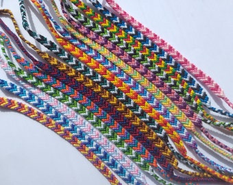 Bracelets three-colored - knotted - personalized - desired colors friendship bracelet