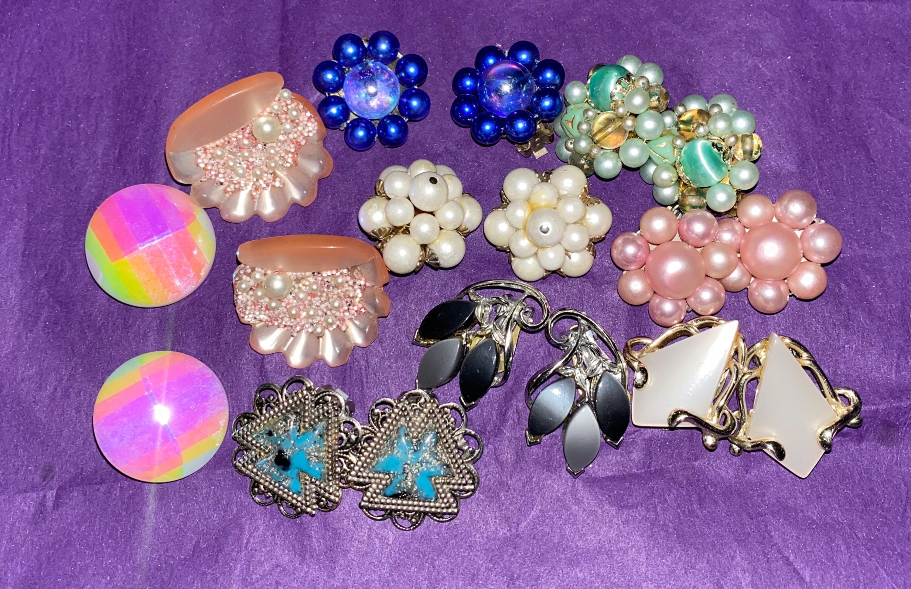 Vintage Japan Clip Earrings - Etsy