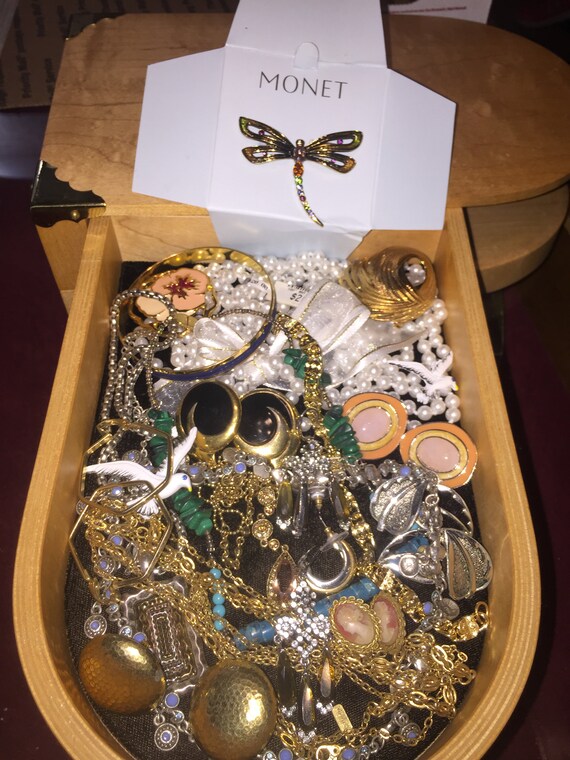 Vintage SIGNED Costume Jewelry Lot Monet Napier Ge