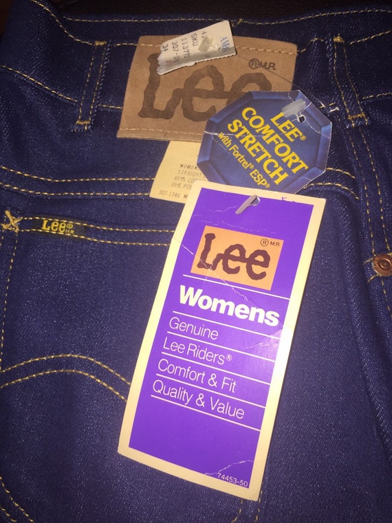 Vintage NWT Womens Lee Riders Blue Jeans Stretch … - image 2