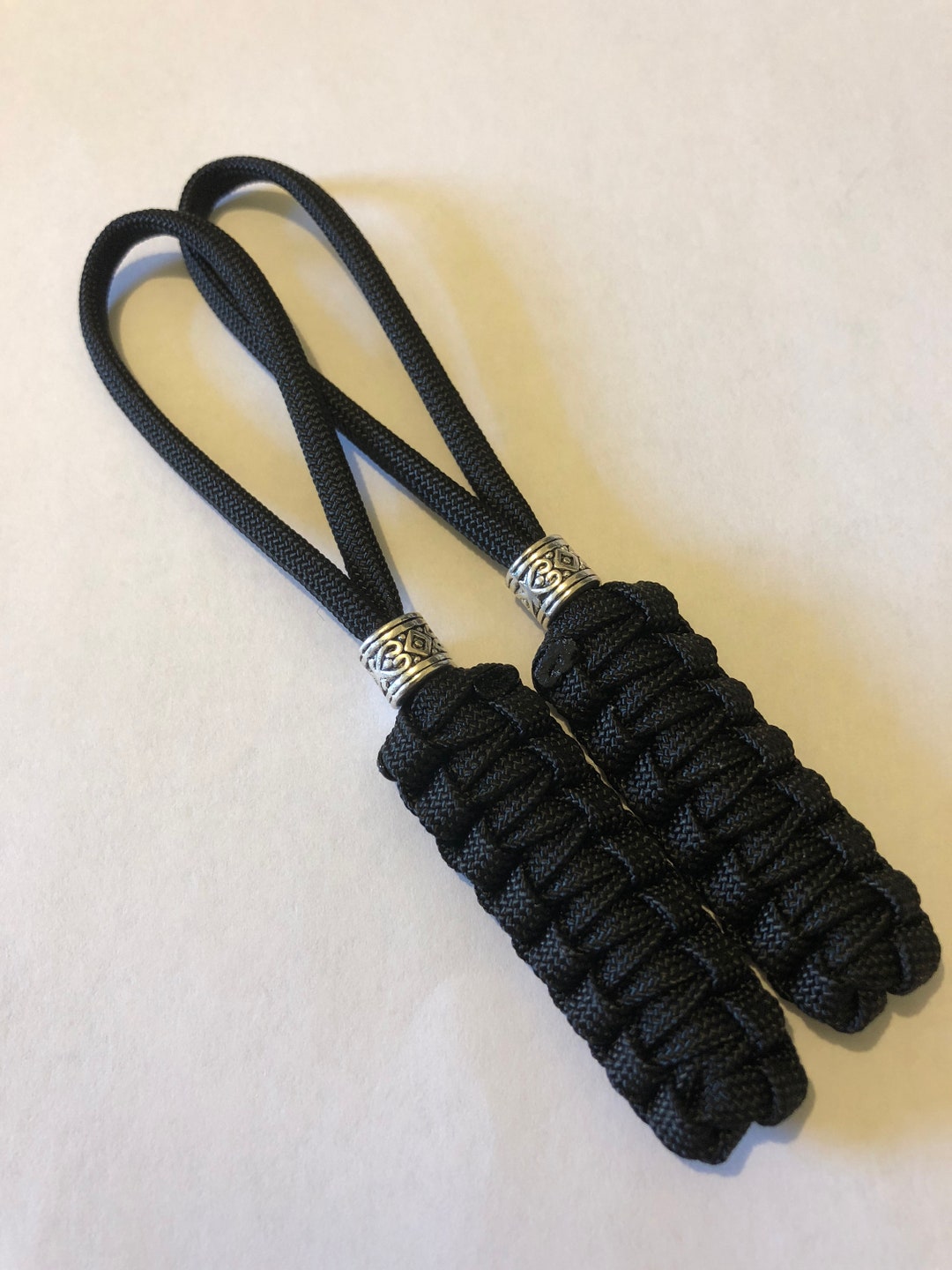 550 Paracord Knife Lanyard 2pk Shorties Gutted Jet Black Cord With Metal  Bead -  Canada