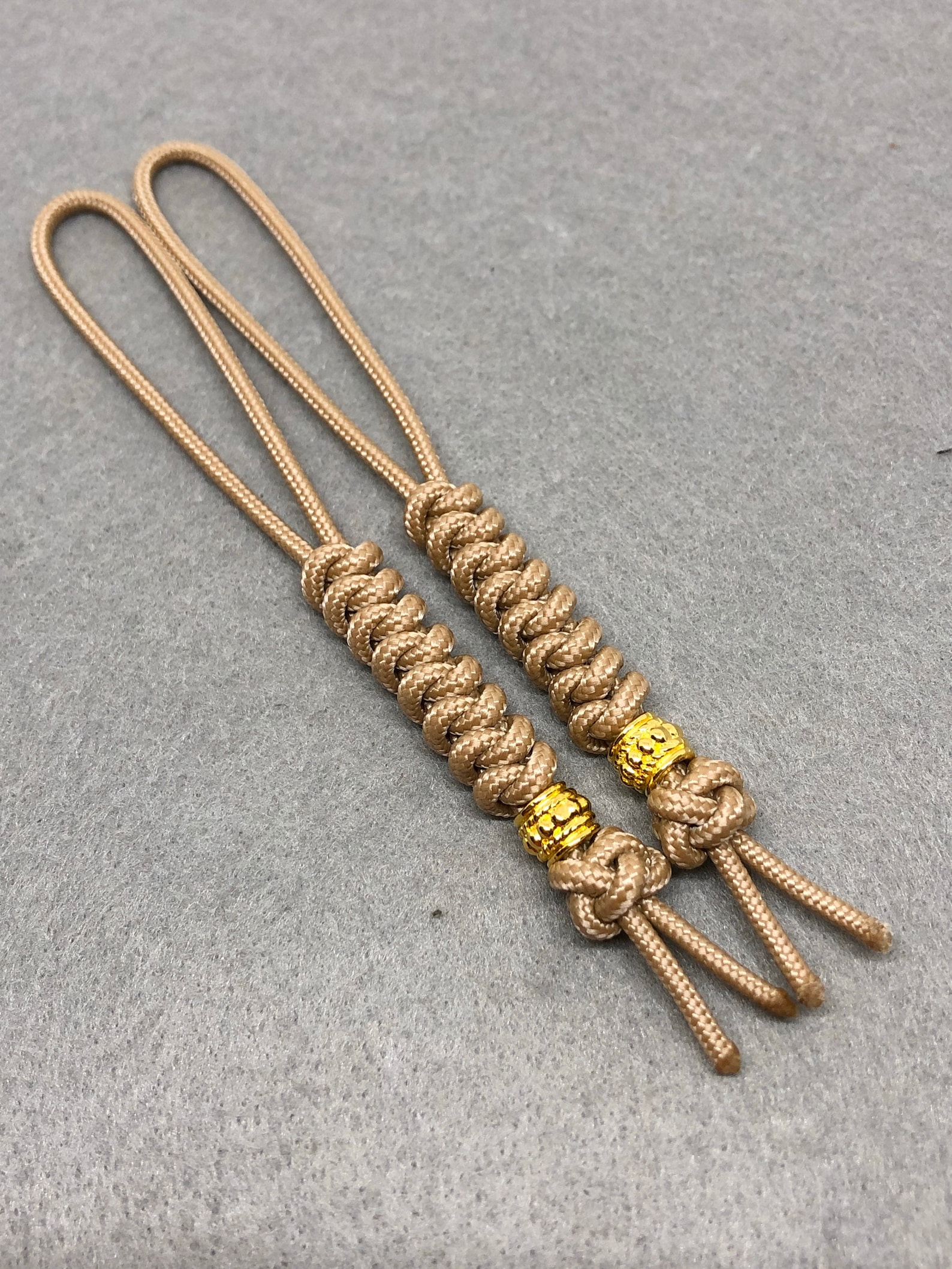 275 Paracord Knife Lanyard 2pk Tan Cord Snake Knot With Metal Etsy.de
