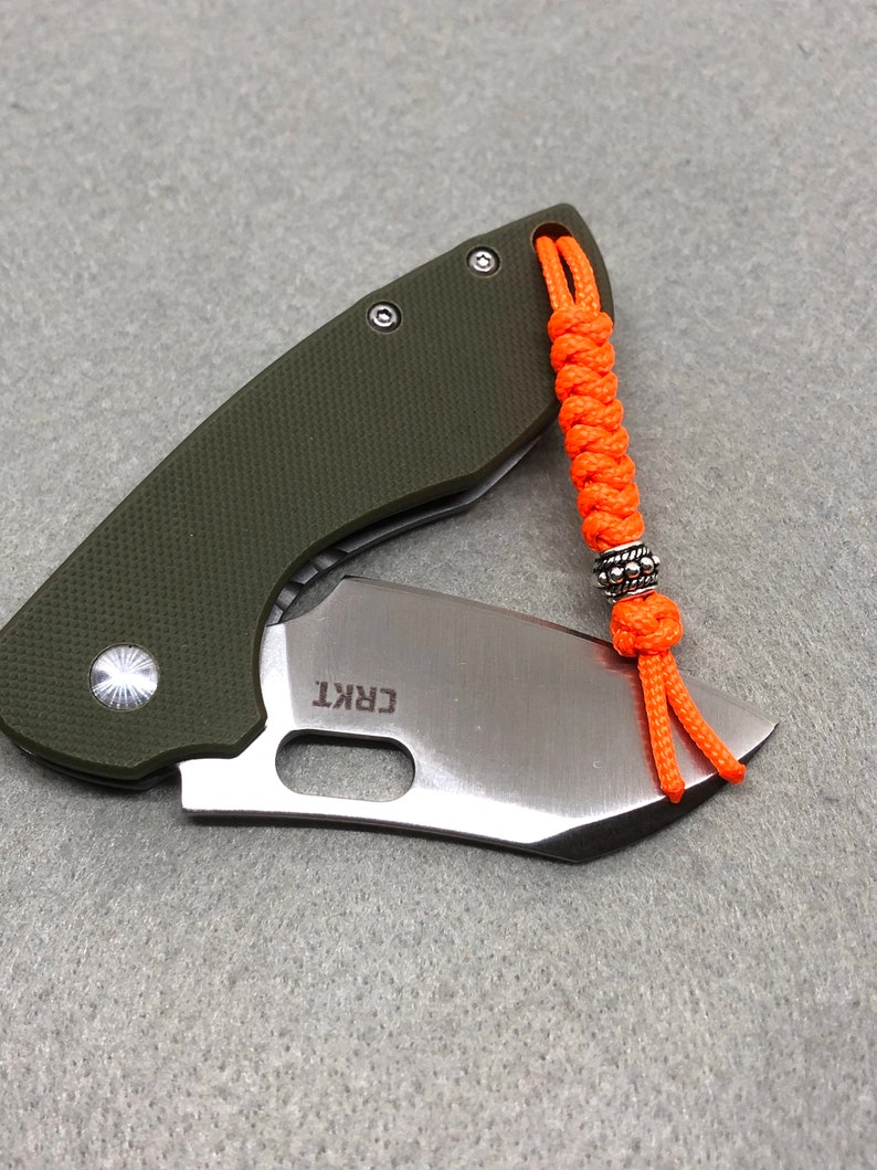 95 Paracord Micro Knife Lanyard 2pk Orange Cord Snake Knot Etsy