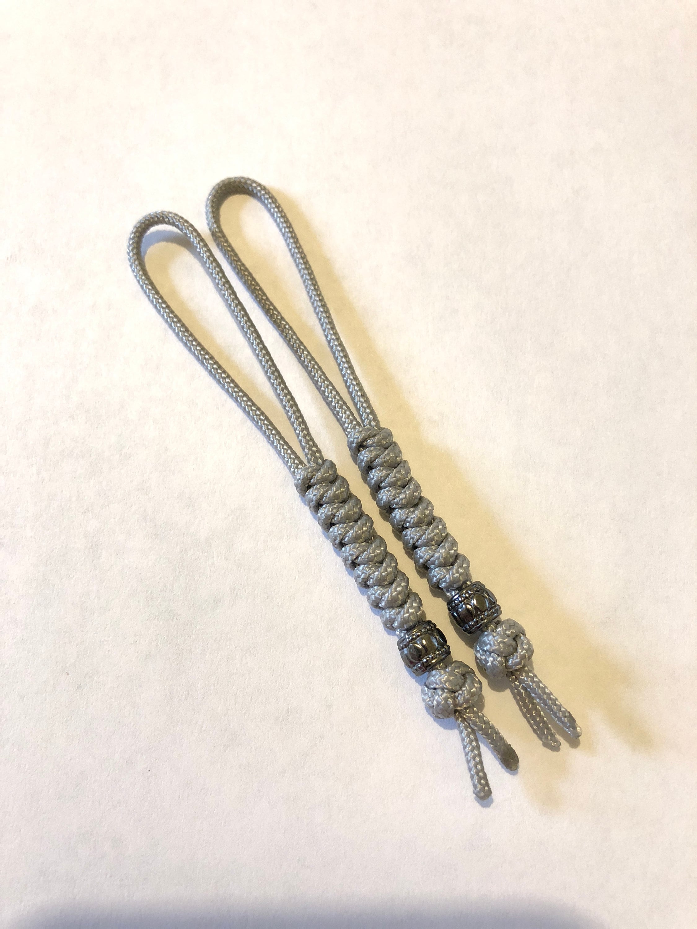 95 Paracord Micro Knife Lanyard 2pk Gray Cord Snake Knot With Etsy