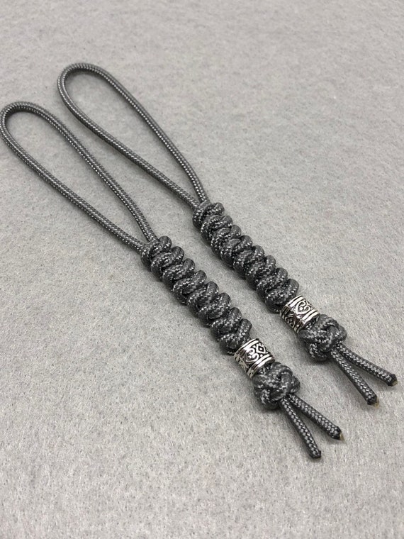 275 Paracord Knife Lanyard 2pk, Graphite Cord Snake Knot With Metal Bead -   Finland