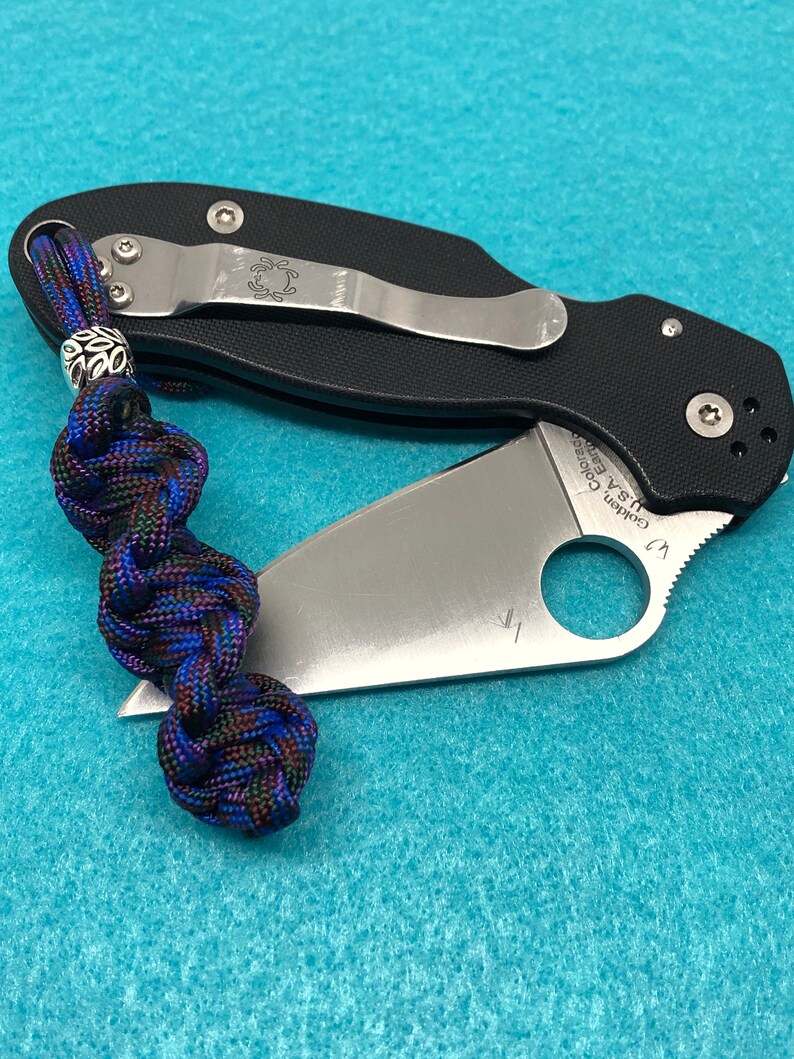 550 Paracord Knife Lanyard 2pk DNA Shorties Oil Slick Cord Etsy