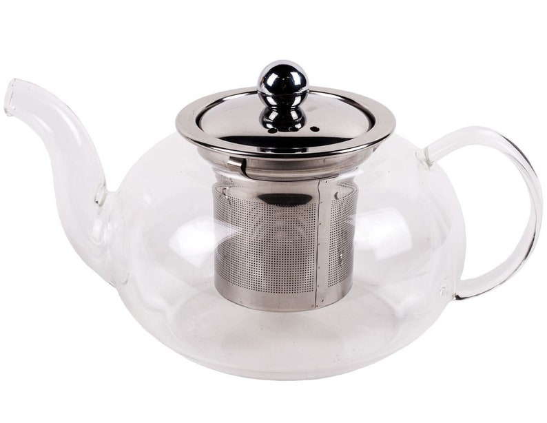 Glass Teapot with stainless steel Strainer 600 ml Etsy